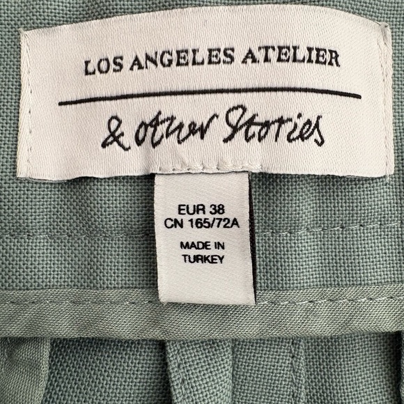 & Other Stories Sage Green Dress Pants - Picture 5 of 6